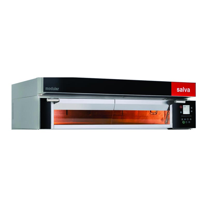 SALVA EMD-20/13 PIZZA EMD Serisi Bakery Fırın Modülü, Taş Tabanlı, Buharsız Pizza Kapılı Kat